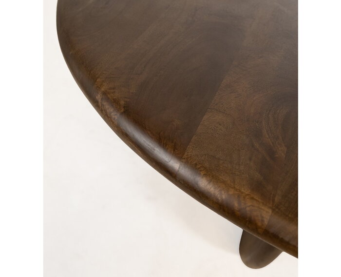 Eetkamertafel Ø130, Mango Walnut - Belly Table Collection