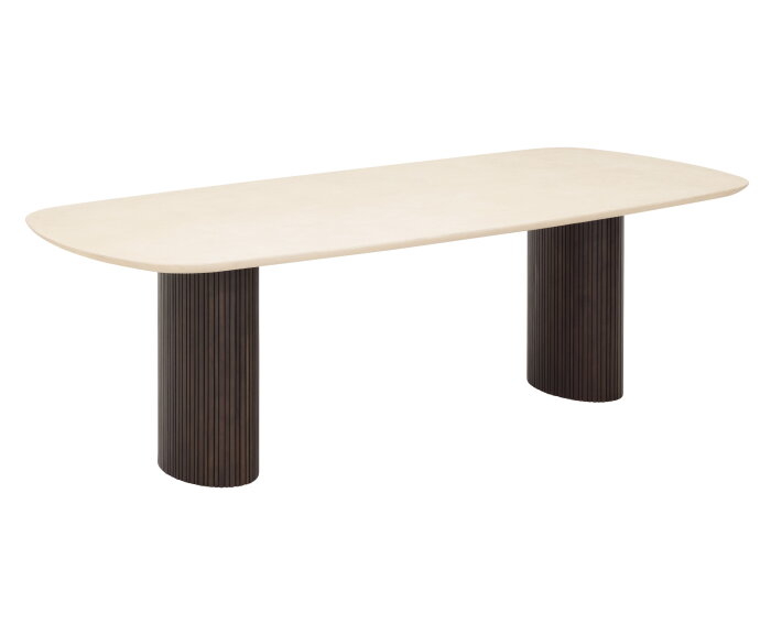 Dining table Maroon danish oval 240,76x240x110 cm, mahogany + mortex