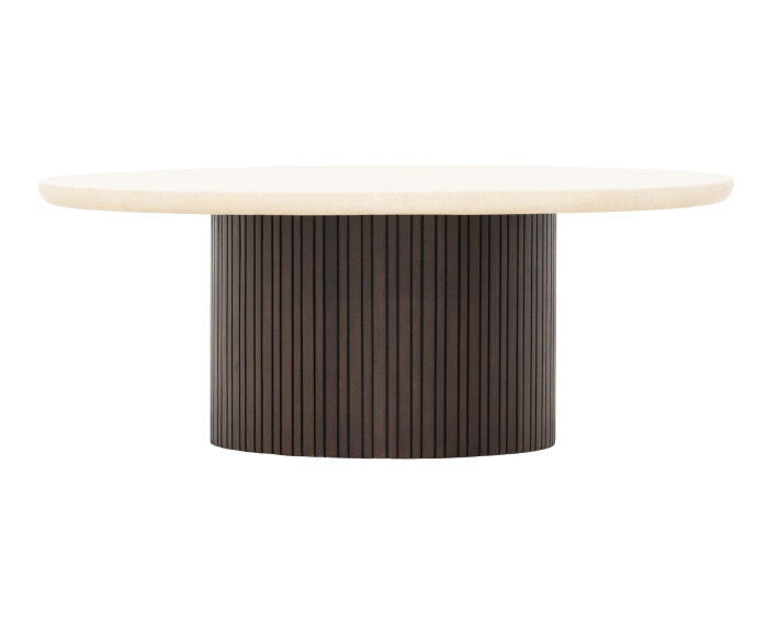 Coffee table Maroon round,35x&Oslash;90 cm, mahogany + mortex