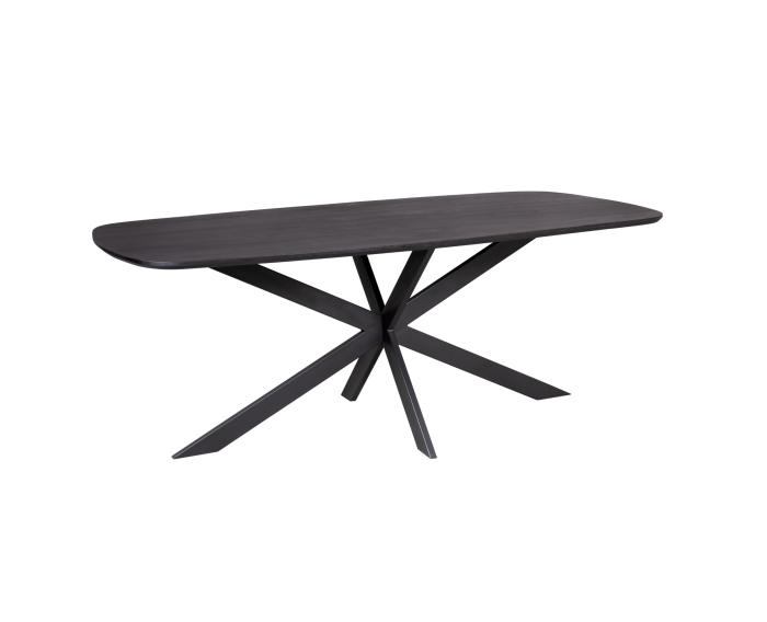 Eettafel Elegance Deens ovaal zwart | 240×110 cm