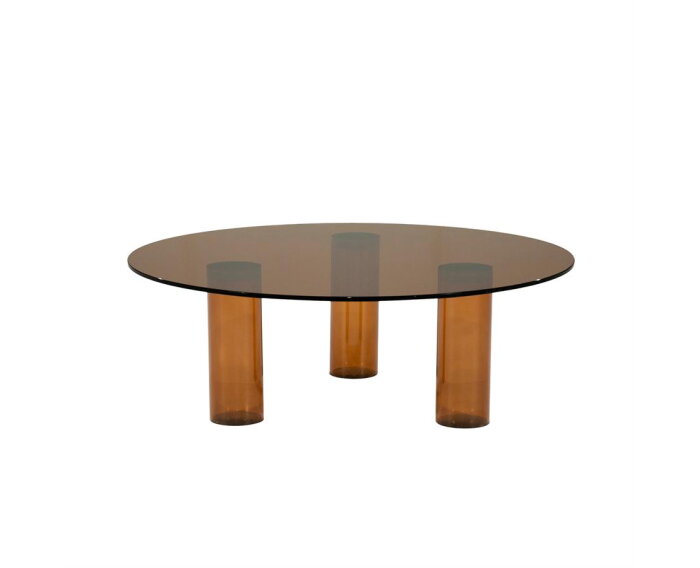 Coffee table Aero 100x100cm - bruin | BY-BOO