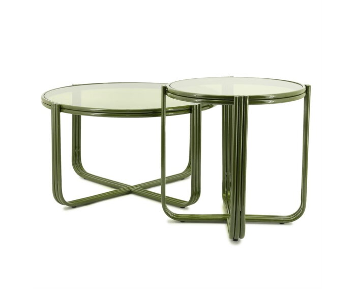 Coffee table Groovy 63x63cm - groen | BY-BOO