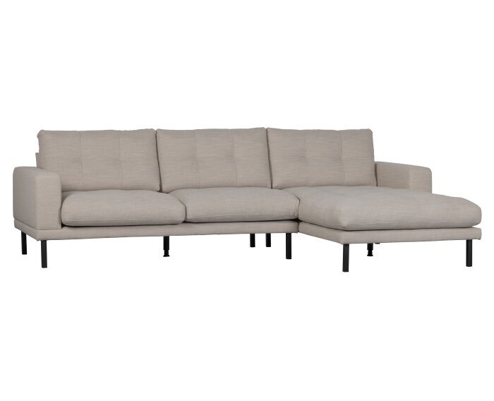 River Chaise Longue Padded Rechts Naturel - WOOOD