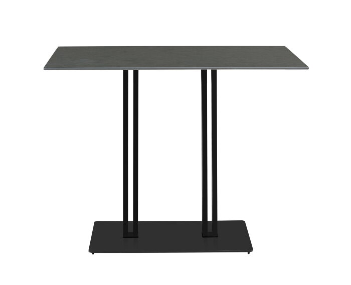 Bartafel Yana Rechthoekig Sintered Stone 120x80 cm - Antraciet