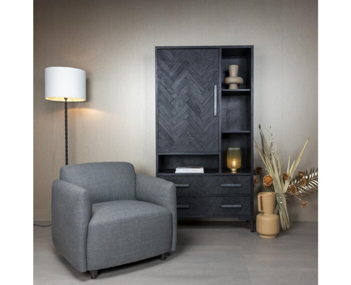 Bradfort Fauteuil - fabric Montego 466 Grey