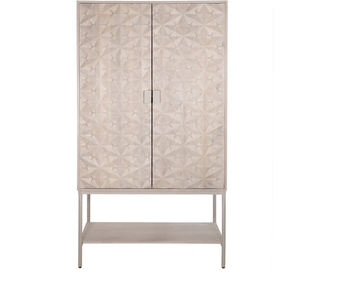 Trinity 2-deurs kast met onderplank, Mango Ashblond - Mix & Match Collection