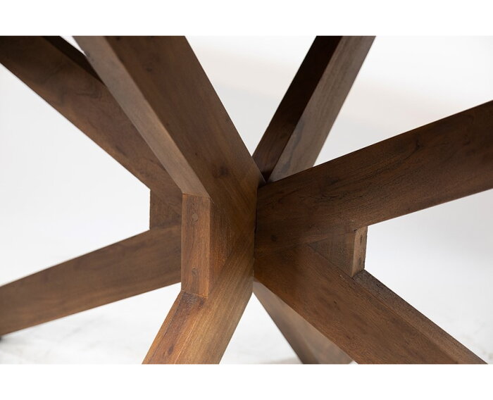 Eettafel Capricorn Deens ovaal Acacia 160x90 cm - Bruin - Houten onderstel