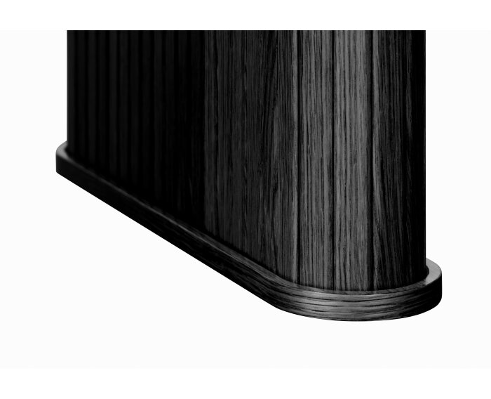 Eettafel Nola rechthoek afgerond 180 cm eikenhout - Zwart | Meubelplaats