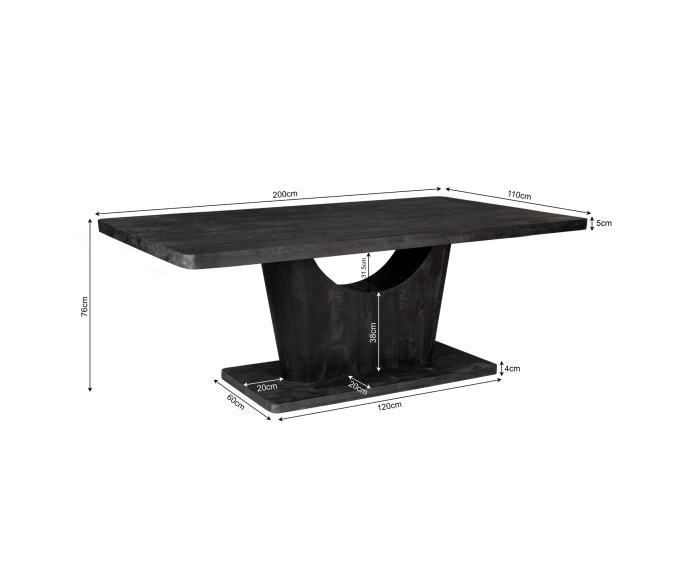 Eettafel Voco | 200 cm | Black