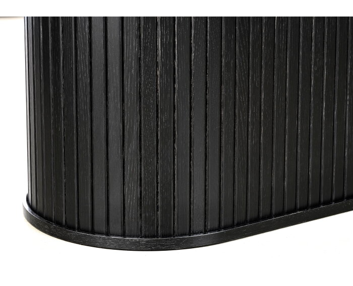 Eettafel Nola eikenhout Ovaal 95x180-230 CM - Zwart