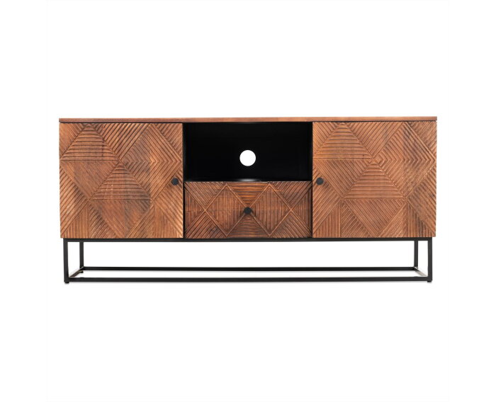 Tv-meubel Jasmin 125cm 2 deurs | mangohout