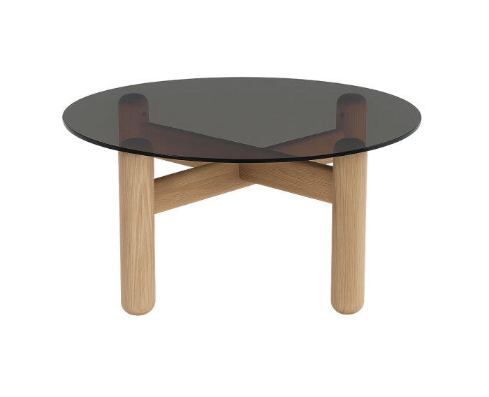BUBLE COFFEE TABLE Ø100 CM SMOKED GLASS