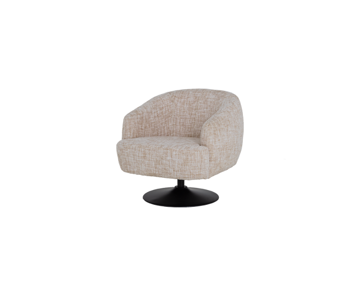 Barga Fauteuil - fabric TED 24 off white (draaibaar)