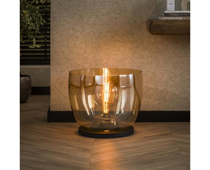 Vloerlamp UP XXL - Amber color glas