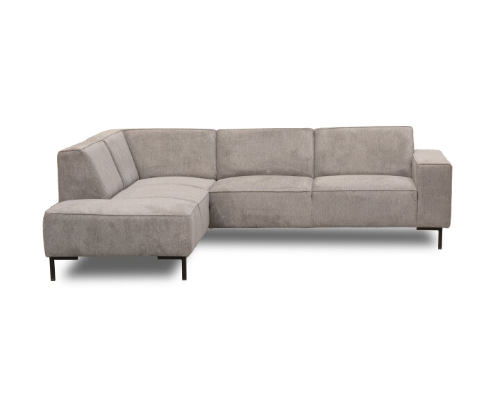 Hoekbank Riva Beige - Glow 4 &ndash; Ottomane Links &ndash; 262x195 cm