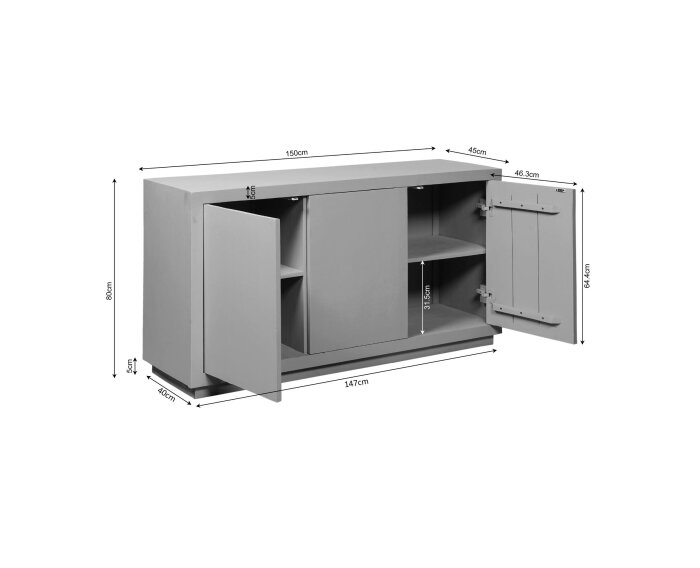 Dressoir Brussel Brown | 150 cm