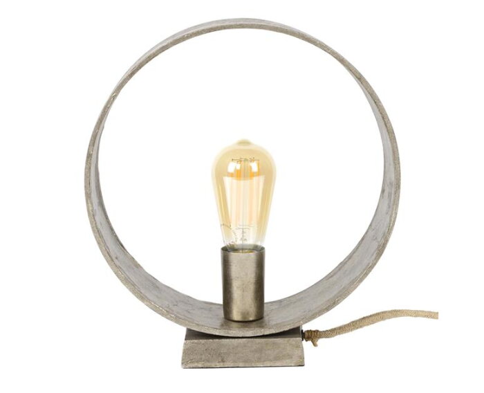 Tafellamp Loop - Antiek Nikkel