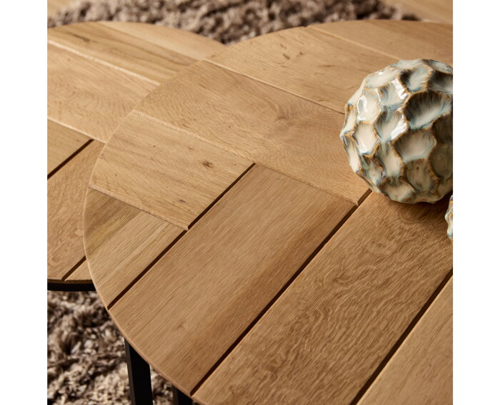 Salontafel Otik Natural Oak | 70 cm | set van 2