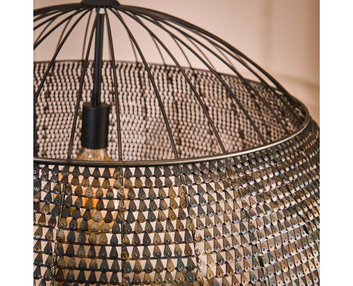 Hanglamp &Oslash;80 armor - Zwart bruin