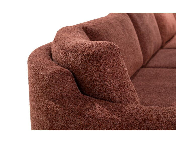 SEVN Selina modulaire hoekbank - Organisch - Yarra Oudroze - 423x251 cm - Zelf samen te stellen