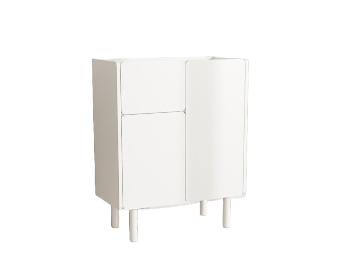 BERA CABINET H100 CM WHITE