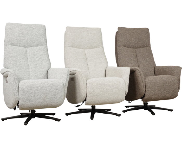 Elektrische relaxfauteuil Tim - Lodge Naturel 1 - 2 motoren en accu