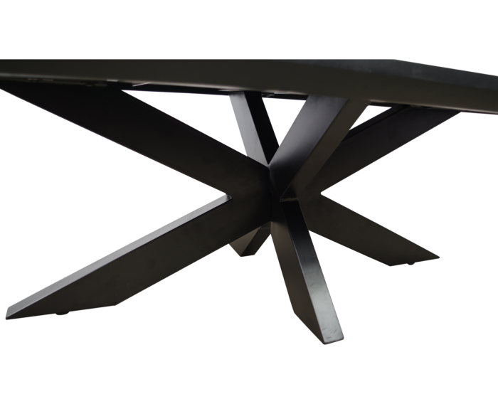Salontafel Colorado Deens ovaal 130x70 cm - Zwart