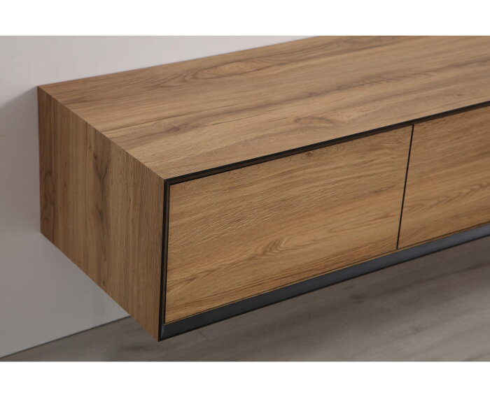 Montano hanging TV cabinet 220 - Legno puro Italia - Flap door - Flap door - Flap door - Flap door - Unlimited Laminate Collection