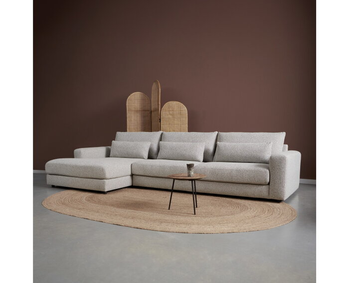 Hoekbank COMO met rechte chaise longue links - Puente 09