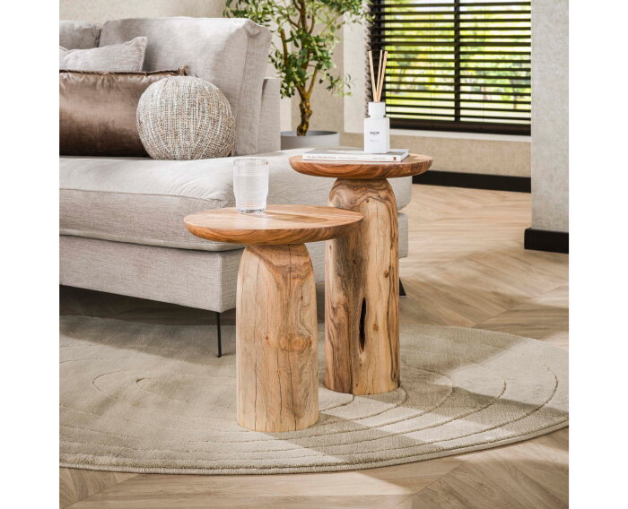 Bijzettafel river XL solid - Massief acacia naturel