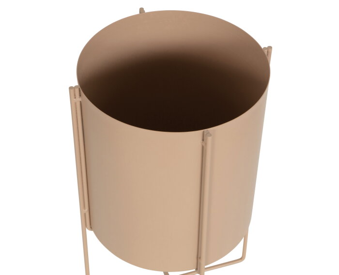 Arda Plantenpot Metaal Toffee Roze 40cm - WOOOD