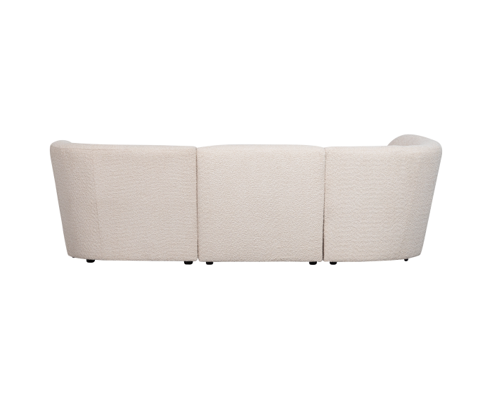 Coco 3-zits Ronding Links BouclÉ Creme - WOOOD Exclusive