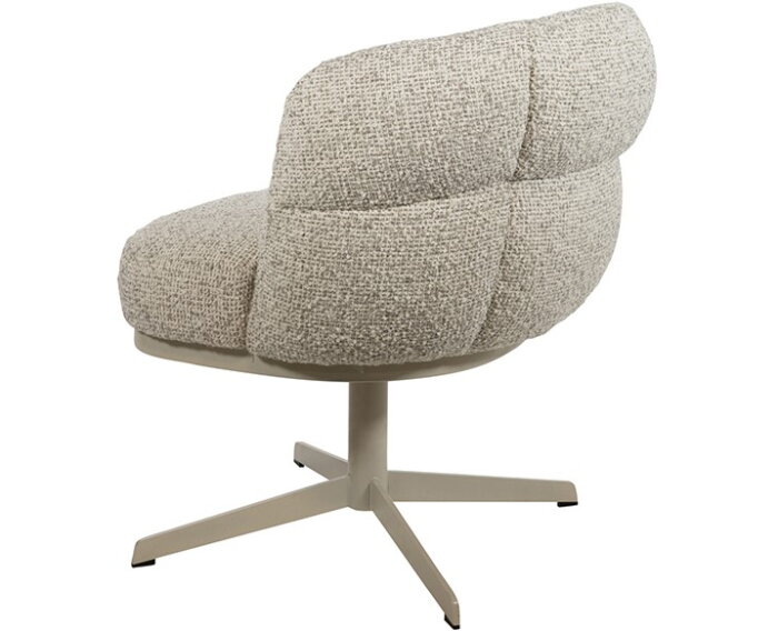 JLo eetkamerstoel - beige draaipoot 360 - Cuzco - Fog 3 - Star Collection