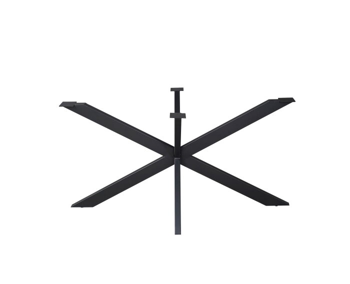 Matrixpoot Zwart Ovaal/Rechthoek 140 cm Koker 4x8 cm