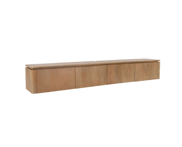 Zwevend tv meubel Dallas Naturel Mangohout 165 cm