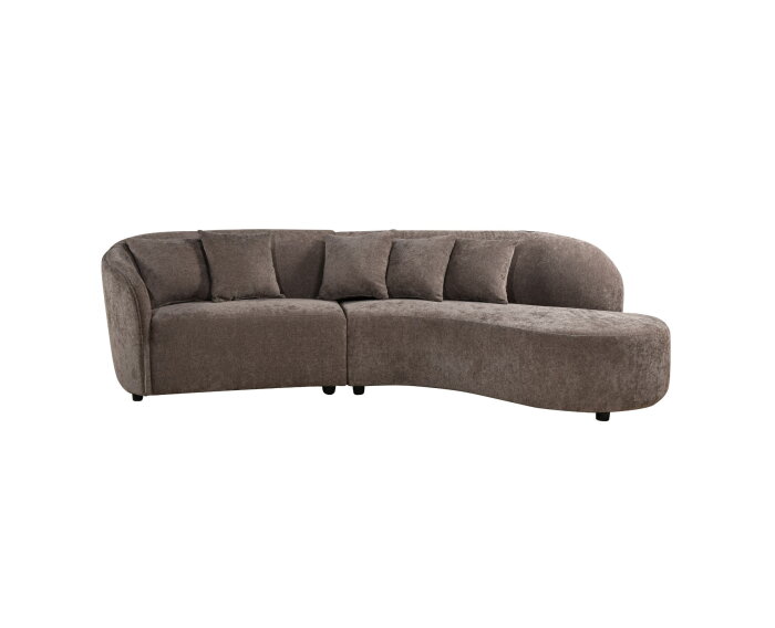 MySofa Novi Hoekbank Grijs 3 zits + Lounge R