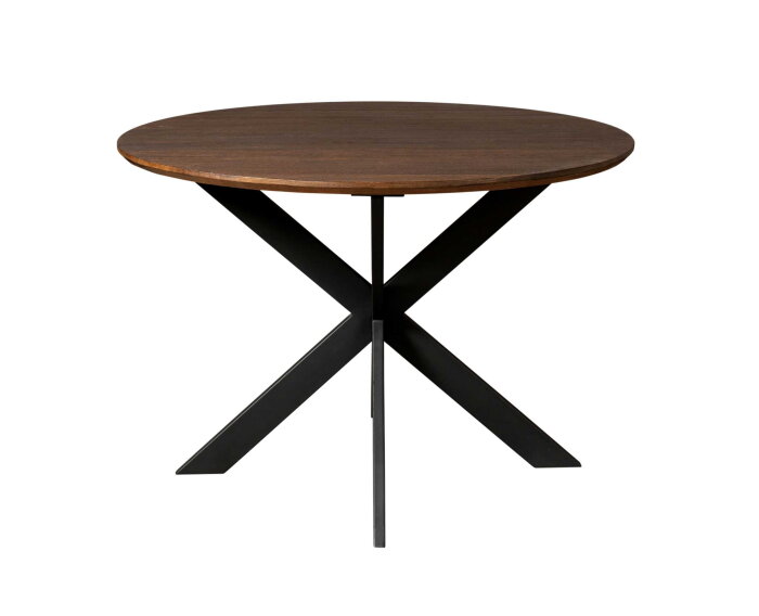 Eiken eettafel Ferris | Rond 110 cm | Brown