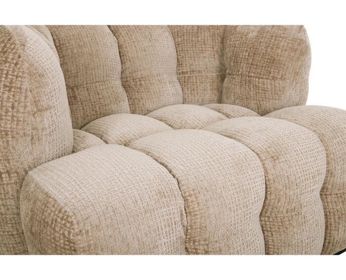 MUST Living Fauteuil Mars - Glamour sand - 75x102x95 cm