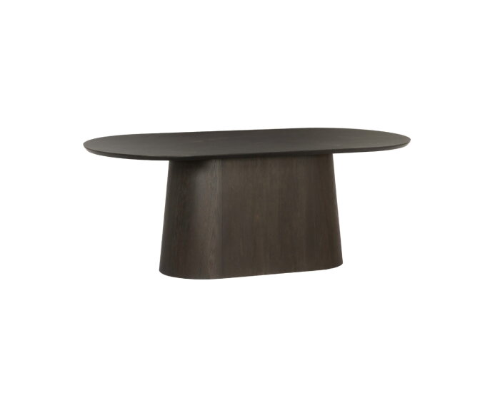 Eettafel Novero ovaal eiken 200x110 cm - Espresso