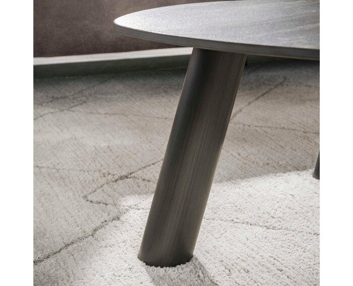 Salontafel set/2 log Twin - 3D ceramic mix travertine