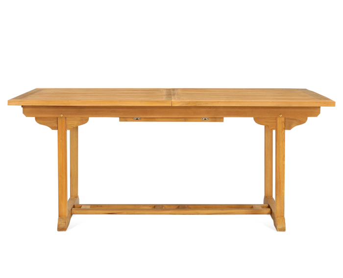Tuintafel uitschuifbaar rechthoek Teak 120*180/240 cm