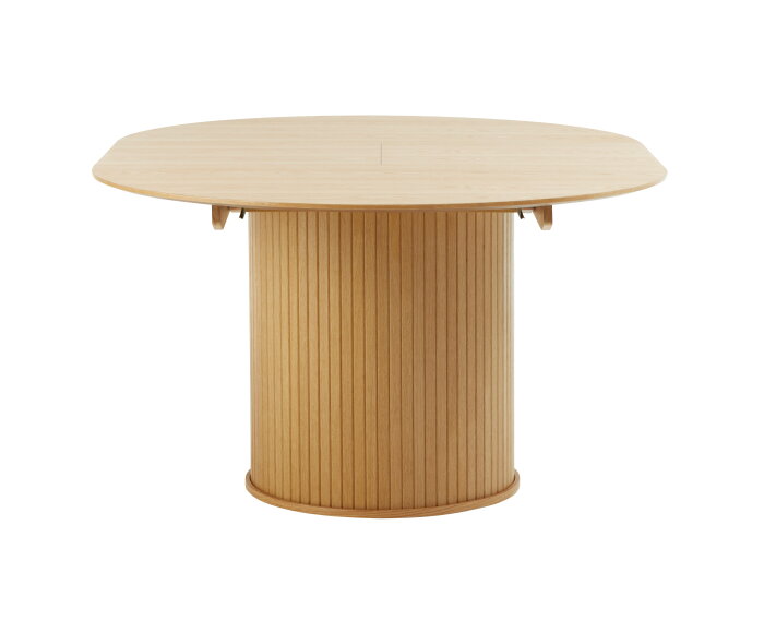 Eettafel Nola rond uitschuifbaar Ø120-167 cm eiken - Naturel