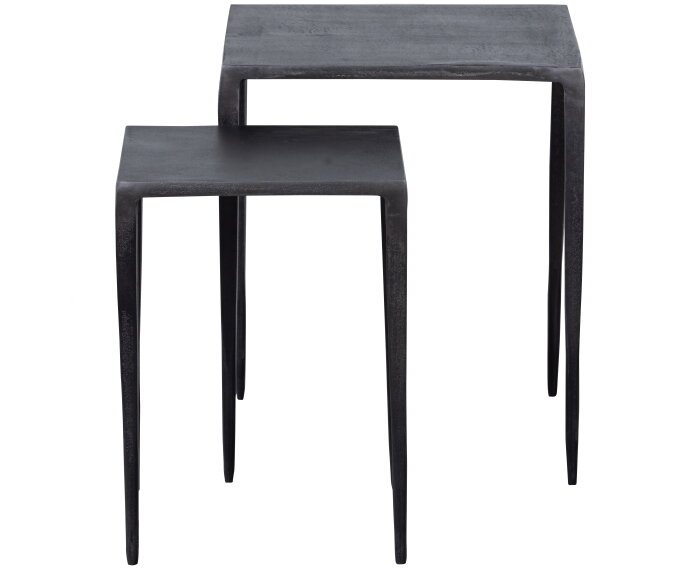 Set V 2 - Punk Bijzettafels Metaal Zink - BePureHome