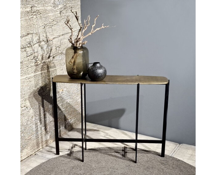 Sidetable Soraya metaal 123 cm - Brass