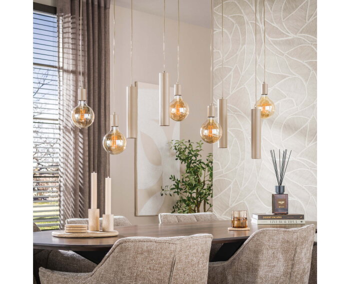 Hanglamp Senso 5+4L - Beige