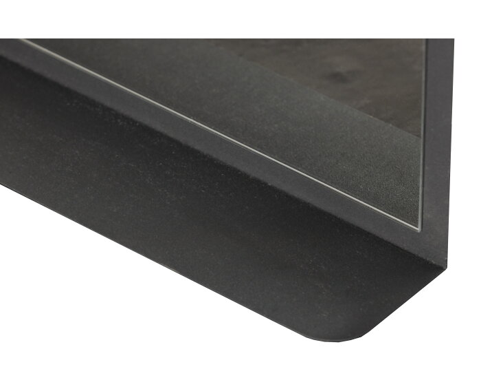 Cliff Passpiegel Metaal Zwart 130x50cm - WOOOD