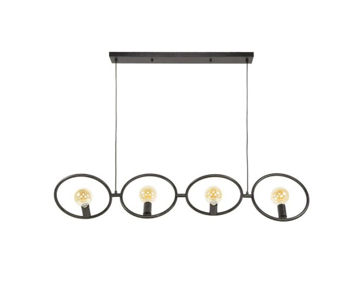 Hanglamp 4L Loop - Artic zwart