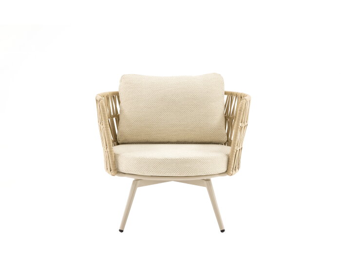 Loungestoel Sophia draaibaar 360&deg; tuin - Beige