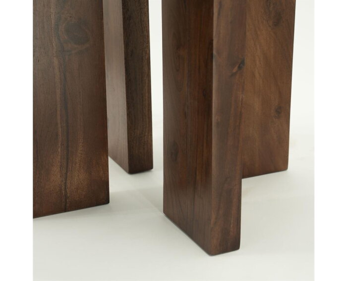 Side table TiledUp 40x40cm - bruin | BY-BOO