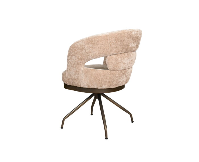 Eetkamerstoel Kyoto poot Atlas 360 anodic brown - be glory light brown 15